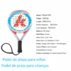 Kawasaki Kids Padel Tennis Carbon Fiber Soft EVA Face Tennis Paddle Racquet Racket with Padel Bag Cover With Free Gift X800 - Image 3