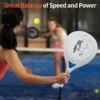 Padel Tennis Rackets,Paddle Tennis Racquets Carbon Fiber with EVA Memory Flex Foam Core,Paddle Racket Lightweight for Pop Tennis - Image 6